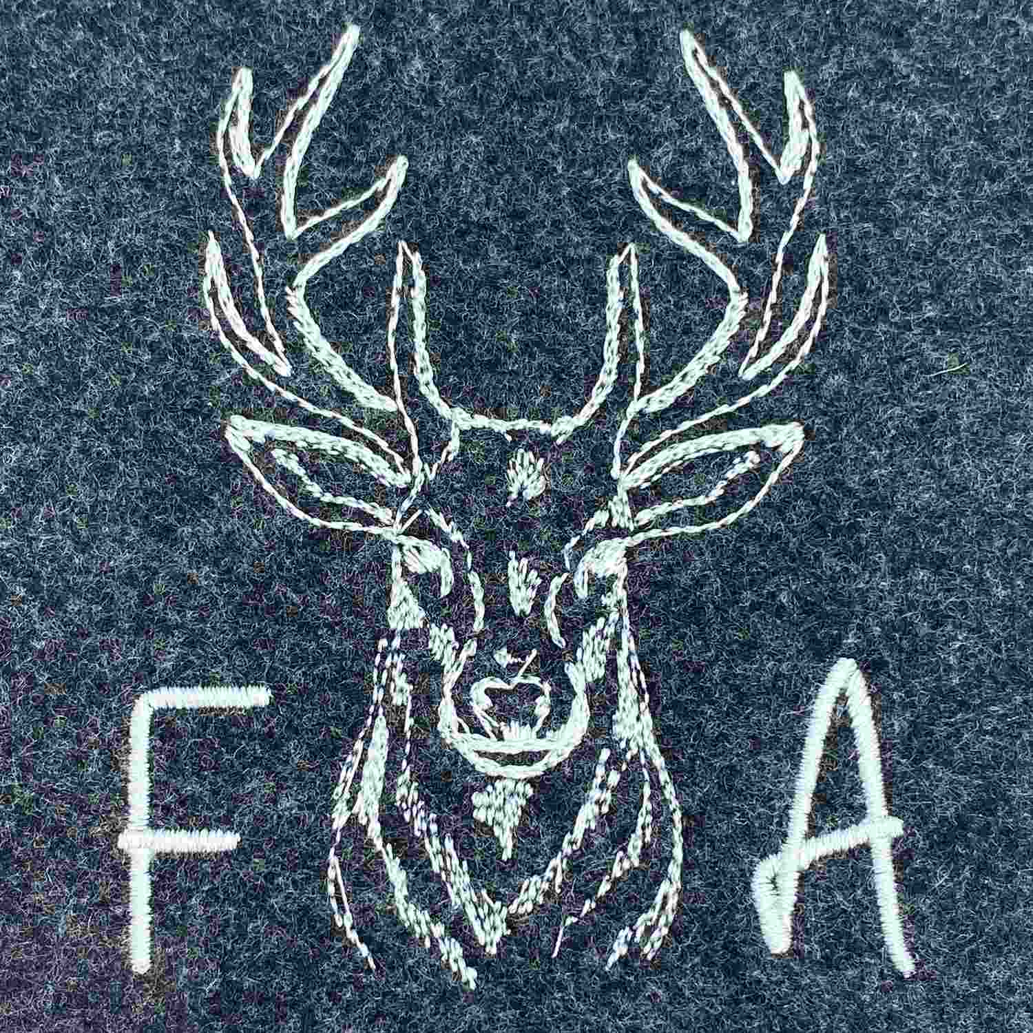 Hochwertig bestickte personalisierte Geschenke Filztaschen Lotti Lottchen