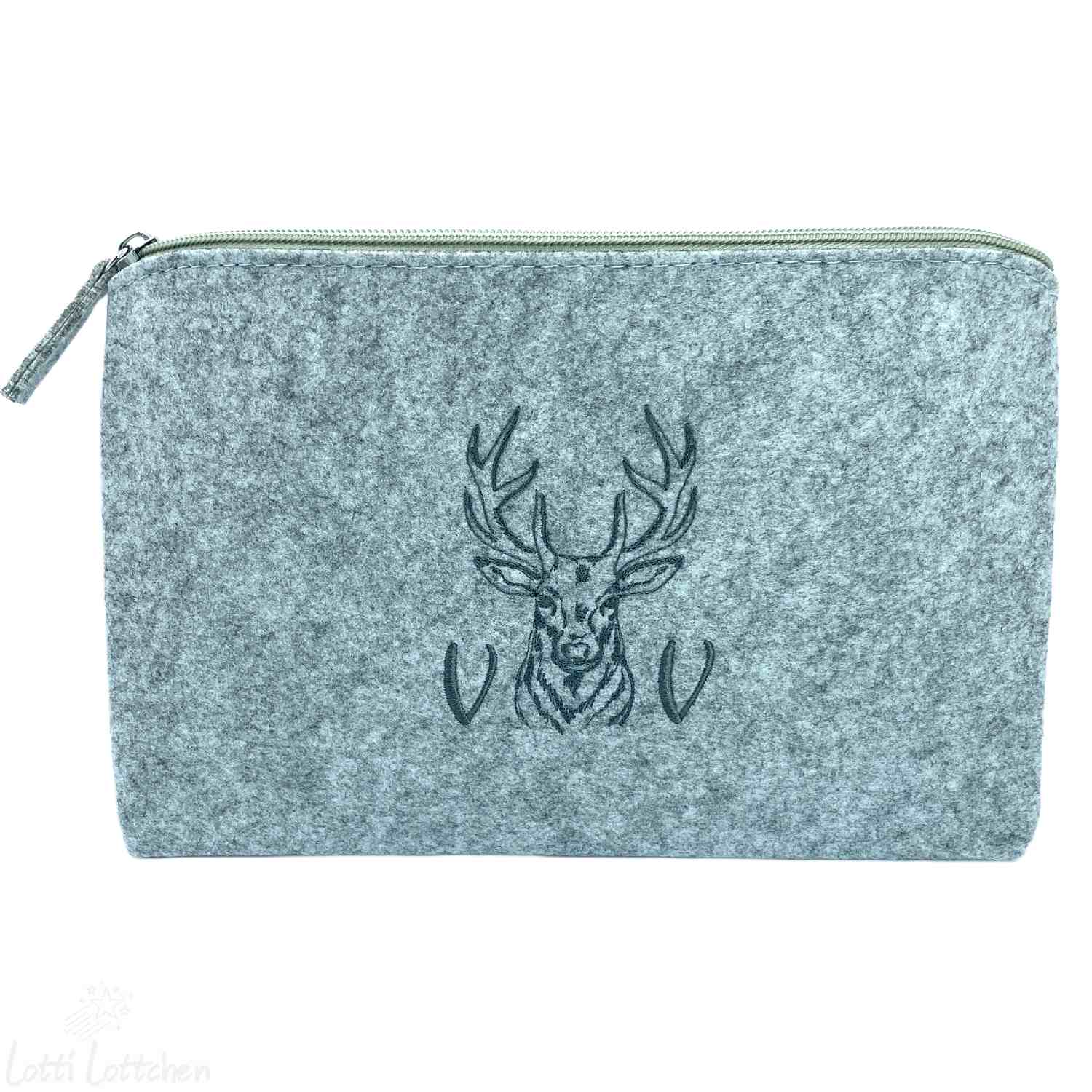 Hochwertig bestickte personalisierte Geschenke Filztaschen Lotti Lottchen