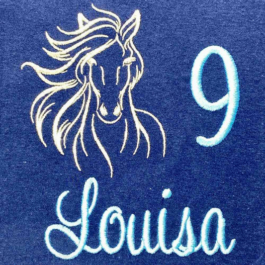 Personalisiertes Geschenk Geburtstagsshirt mit Pferd