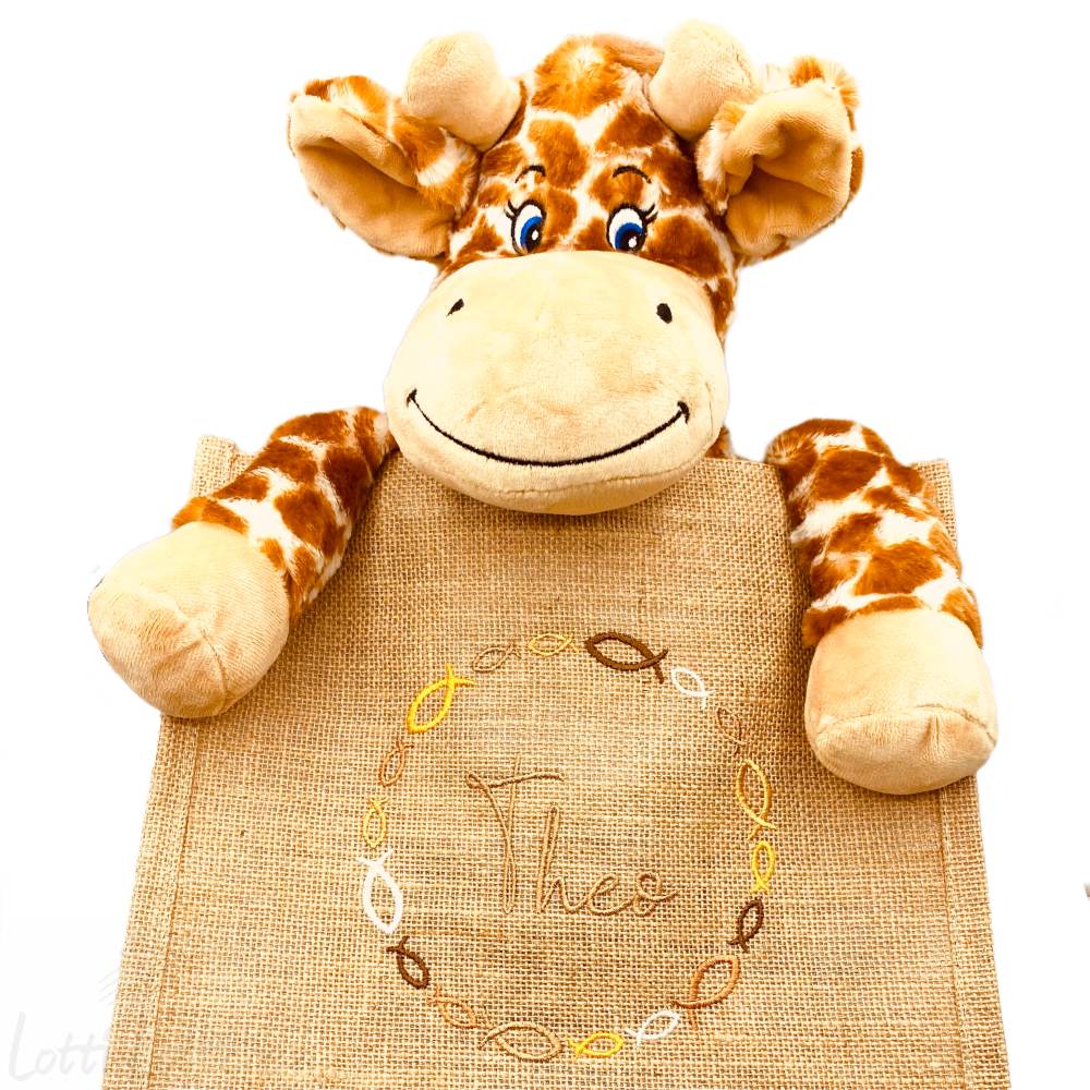 Hochwertig-besticktes-Kuscheltier-Giraffe-mit-Name-Lotti-Lottchen