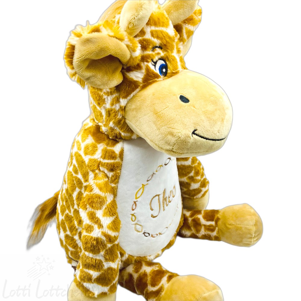 Hochwertig-besticktes-Kuscheltier-Giraffe-mit-Name-Lotti-Lottchen