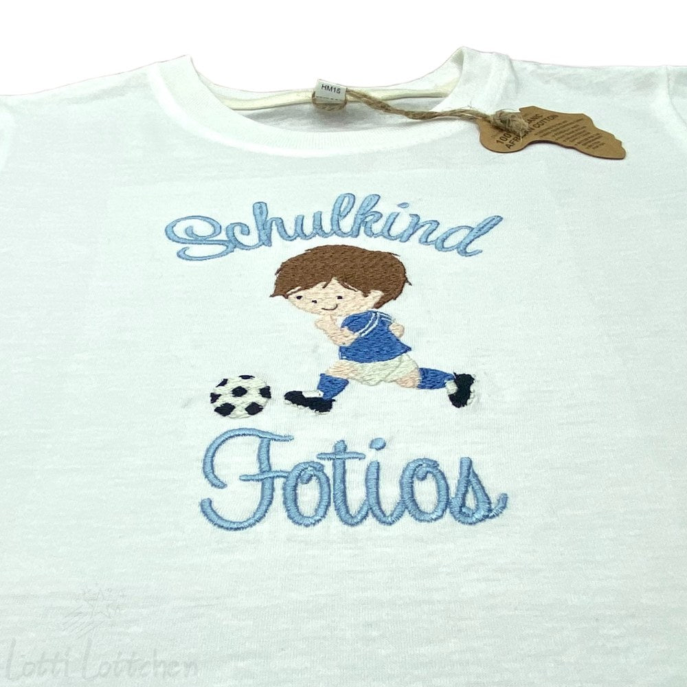 Hochwertig-besticktes-Schulkindshirt-Fussballer-mit-Name-Lotti-Lottchen