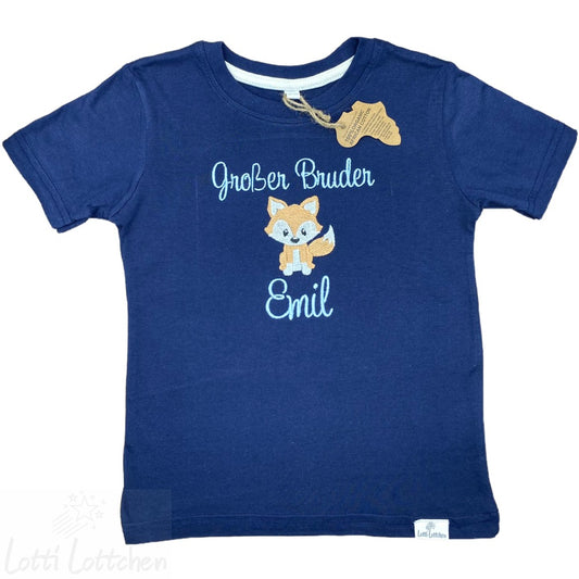 Hochwertig-besticktes-Geschwistershirt-Fuchs-mit-Name-Lotti-Lottchen