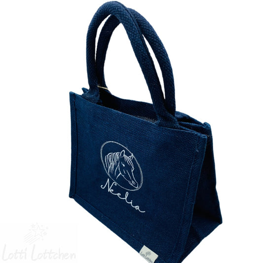 Personalisierte Jutetasche Geschenke Pferd Lotti Lottchen