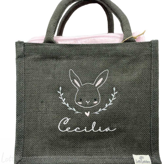 Personalisierte Jutetasche Geschenke Hase Lotti Lottchen