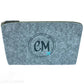 Personalisierte Filztasche "Monogramm mit Flugzeug"