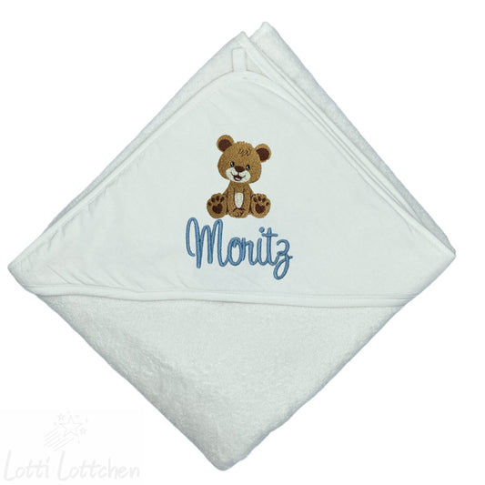 Hochwertig-besticktes-Kapuzenbadetuch-Teddy-mit-Name-Lotti-Lottchen