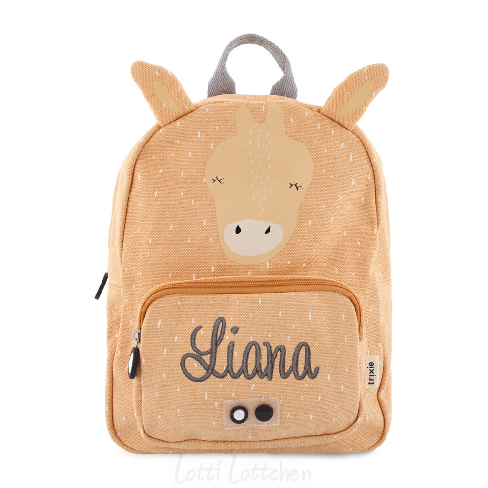 Hochwertig-bestickter-Kindergartenrucksack-Giraffe-mit-Name-Lotti-Lottchen