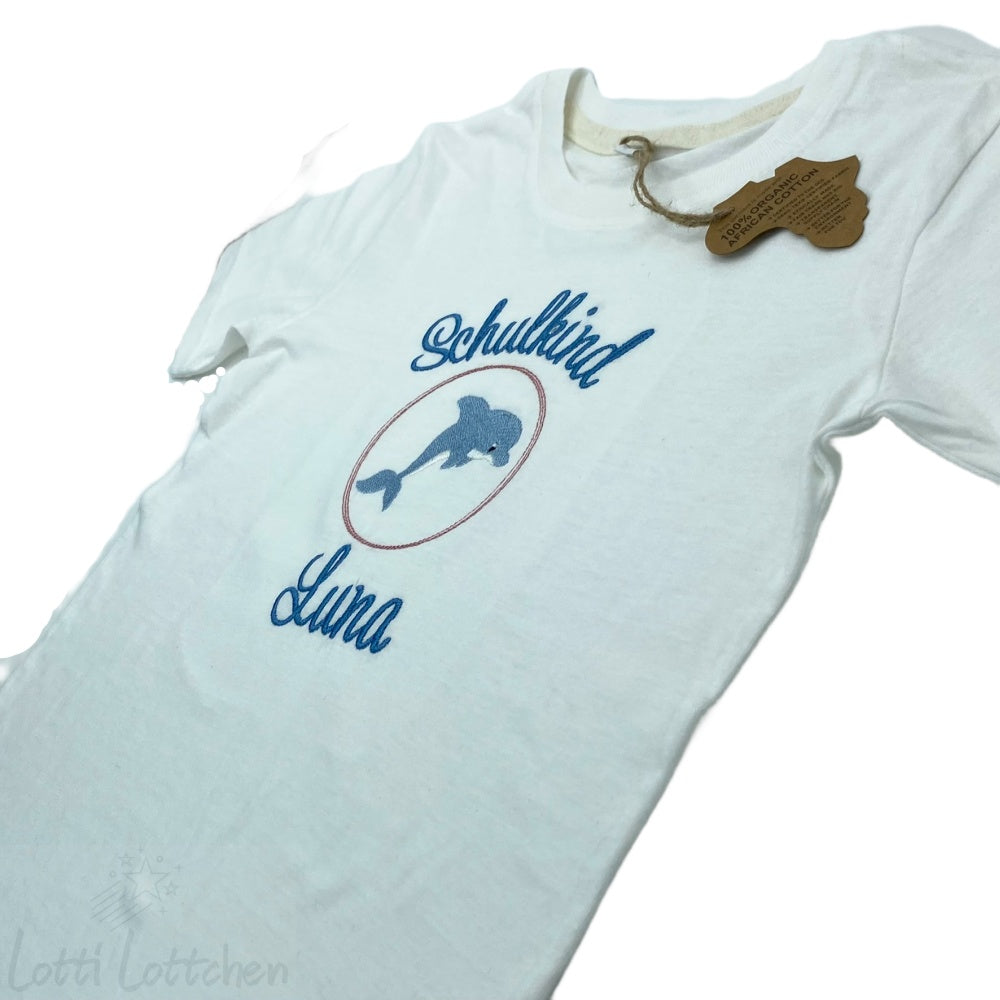 Hochwertig-besticktes-Schulkindshirt-Delfin-mit-Name-Lotti-Lottchen