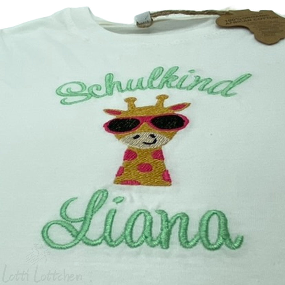 Hochwertig-besticktes-Schulkindshirt-Giraffe-mit-Name-Lotti-Lottchen