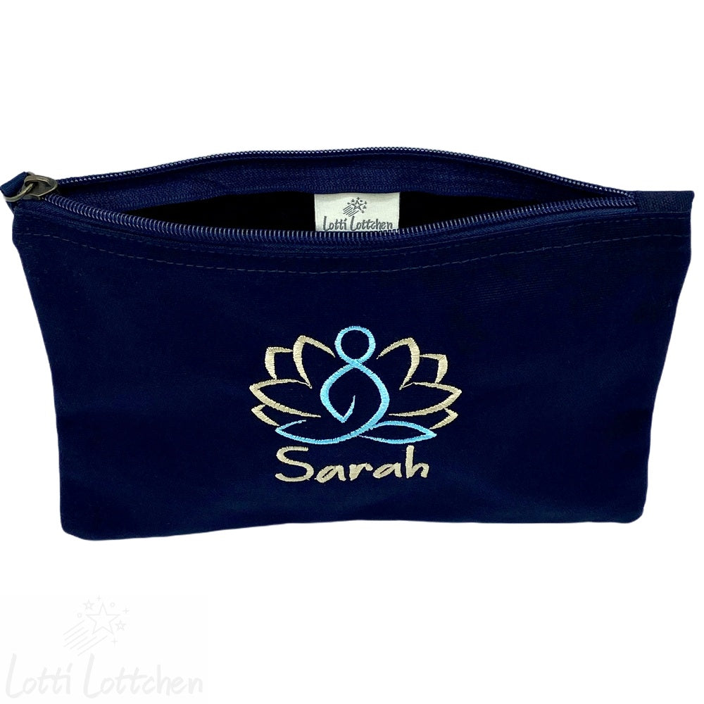 Personalisierte Kosmetiktasche Yoga