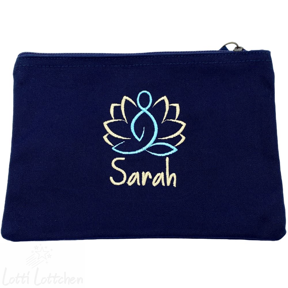 Personalisierte Kosmetiktasche Yoga