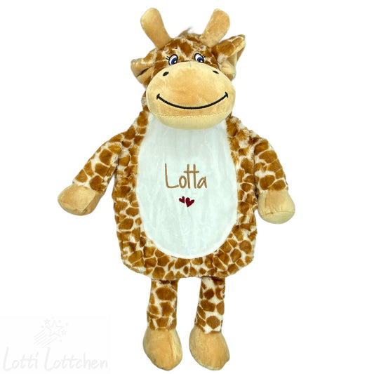 Personalisierte-Waermflasche-Geschenk-Kinder-Giraffe-Lotti-Lottchen